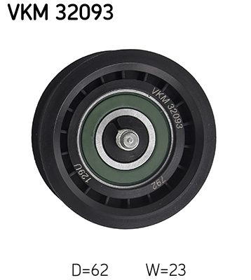 Vratná/vodiaca kladka rebrovaného klinového remeňa SKF (VKM 32093)